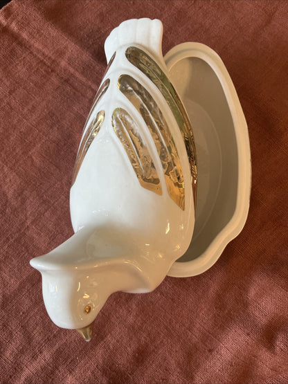 Boîte Colombe En Porcelaine D’Italie