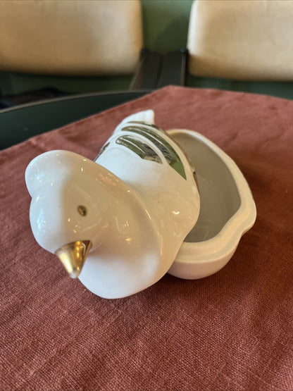 Boîte Colombe En Porcelaine D’Italie