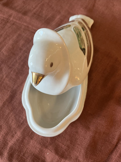 Boîte Colombe En Porcelaine D’Italie