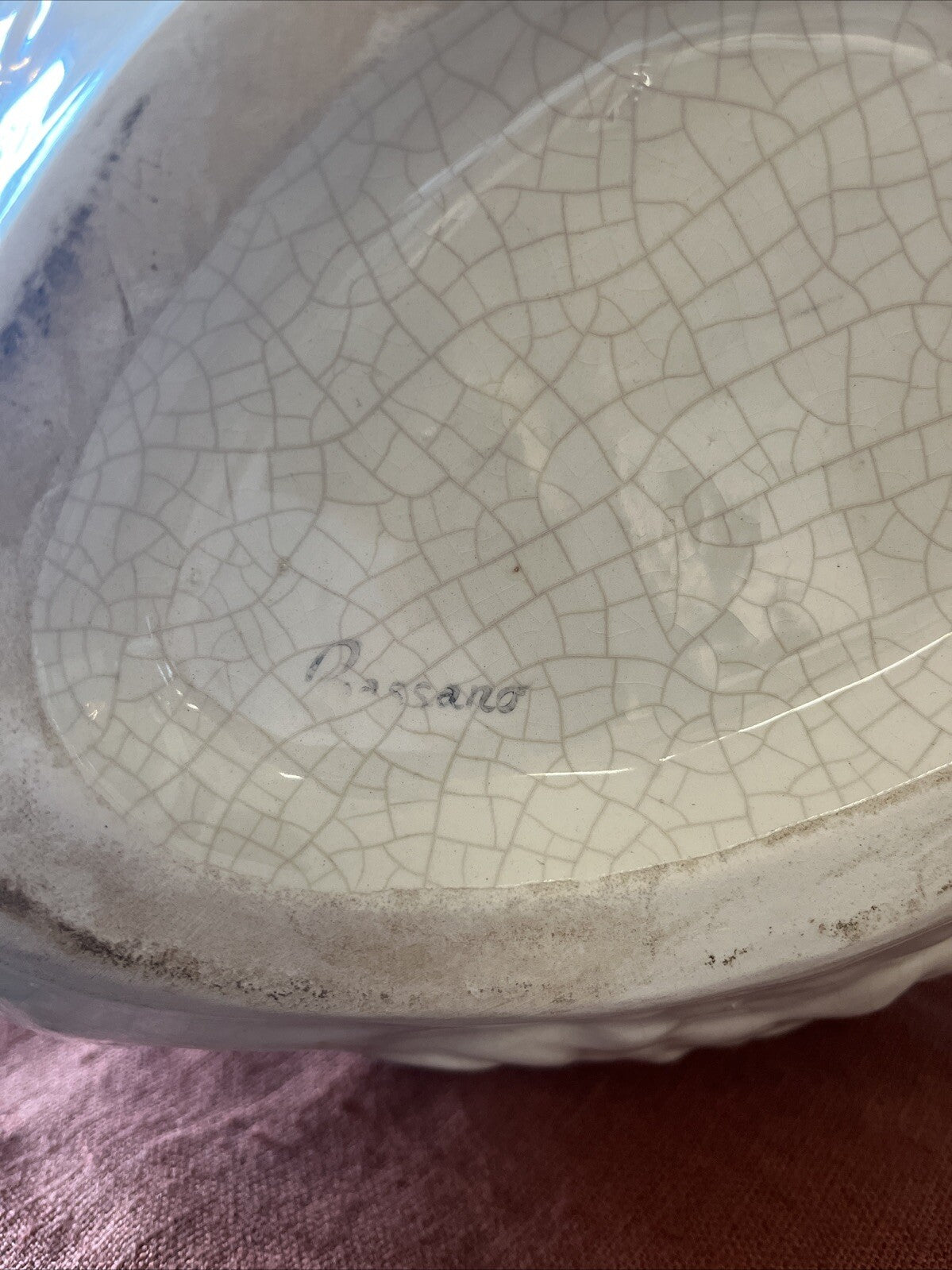 Cache pot Cygne en céramique de Bassano, Italie, Circa 1970
