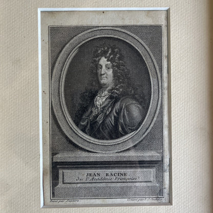 Gravure Jean Racine Peint Par Santerre