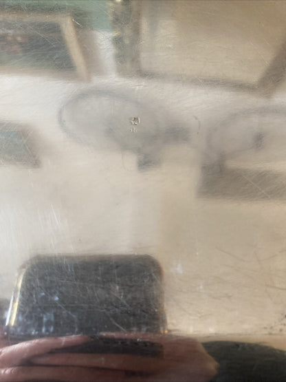 Plat En Métal Argenté Art Déco