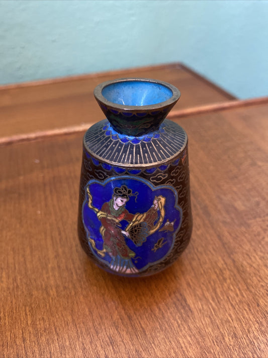 Petit Vase Cloisonné Chinois Ancien