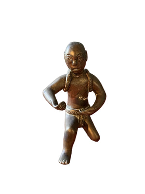 Petit Bronze Homme Asiatique XXÈME Siècle