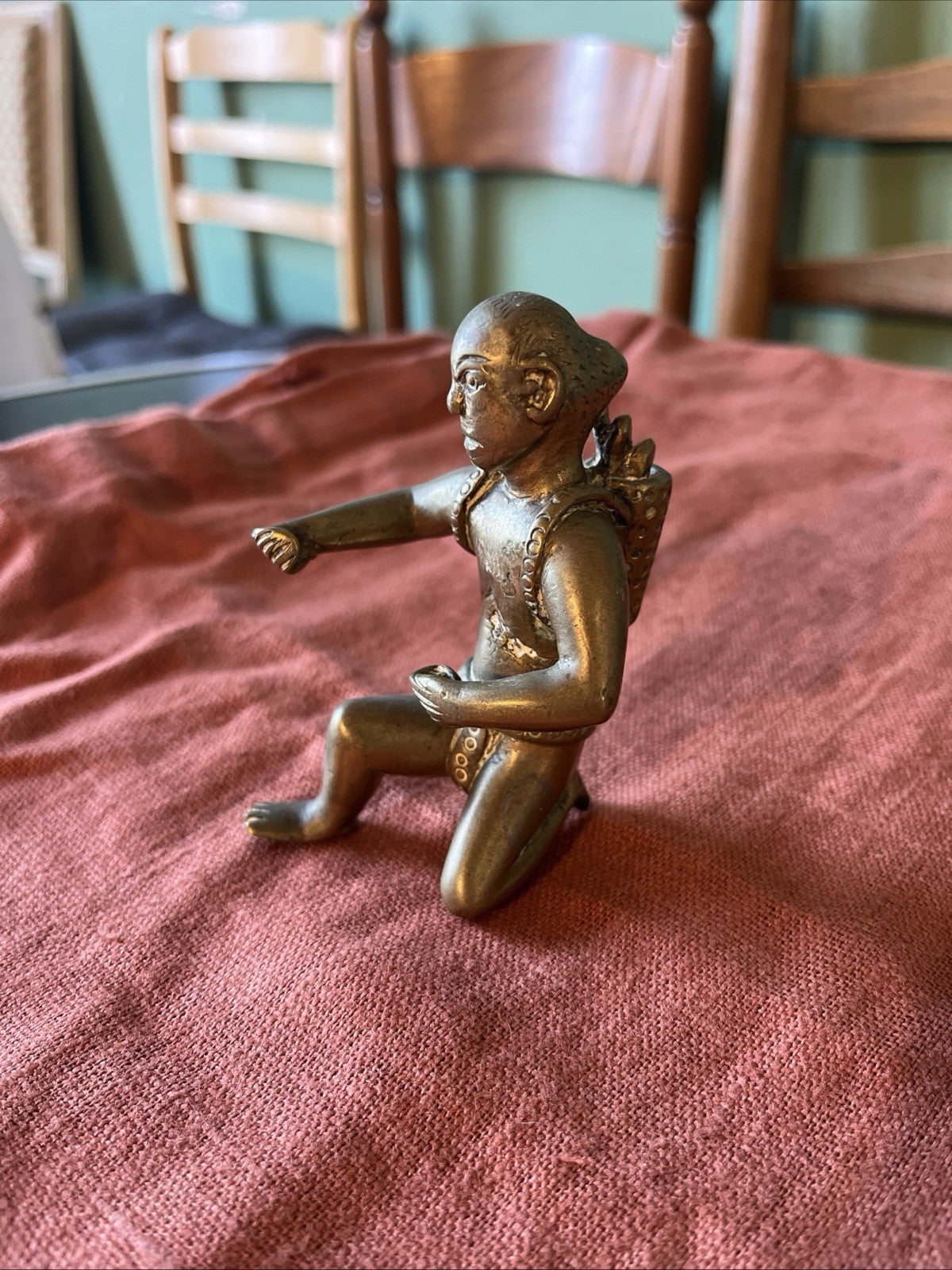 Petit Bronze Homme Asiatique XXÈME Siècle