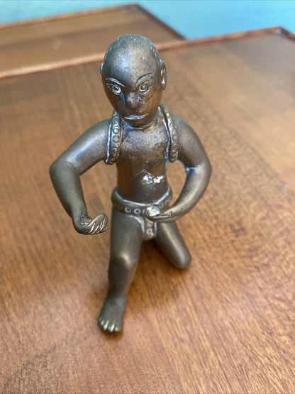 Petit Bronze Homme Asiatique XXÈME Siècle