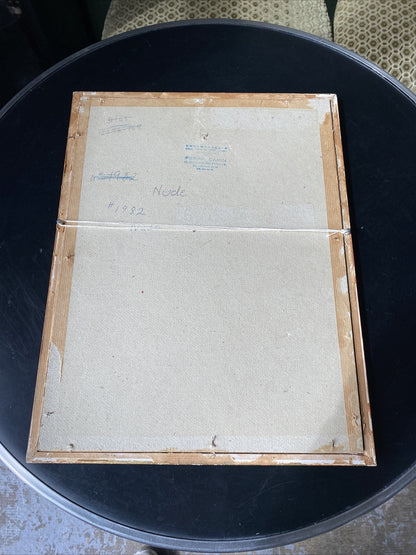 Dessin Sanguine Femme Nue Signé Corbellini