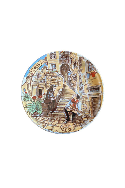 Assiette décorative Corse « U Paese »