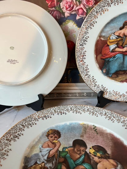 Lot de 4 assiettes décoratives Limoges