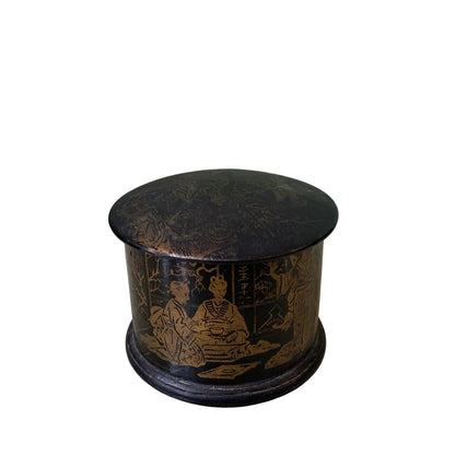 Boîte En Papier Mâché et bois doré Époque Napoléon III