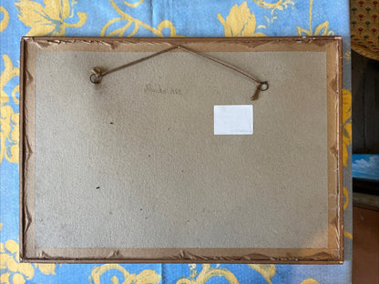 Peinture Vintage Asiatique Sur Soie