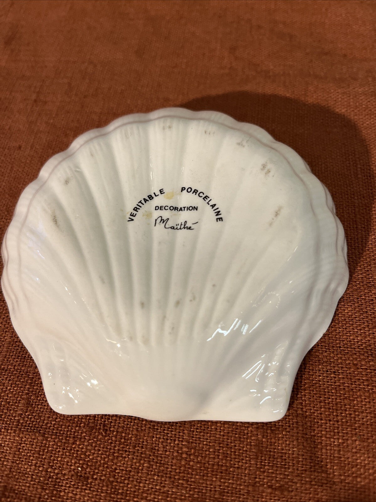 Vide Poche En Porcelaine « Maïthé » Forme Coquillage Rivesaltes