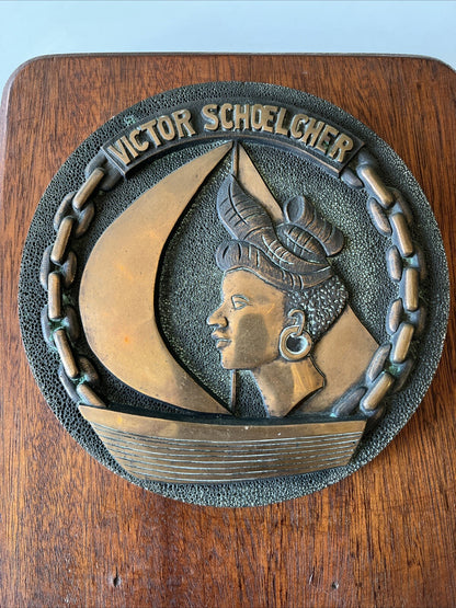 Tape De Bouche Marine De L’aviso Victor Schoelcher En Bronze