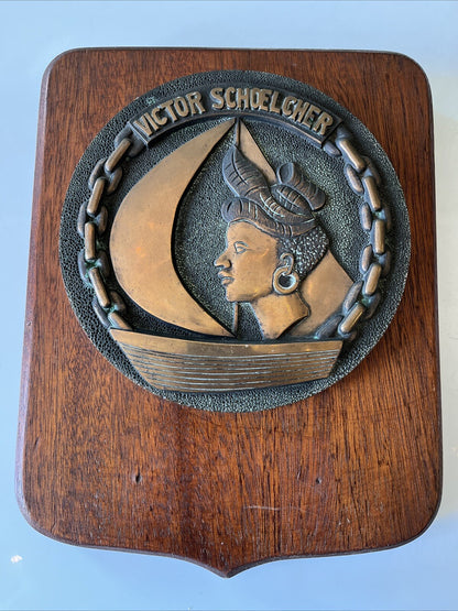 Tape De Bouche Marine De L’aviso Victor Schoelcher En Bronze