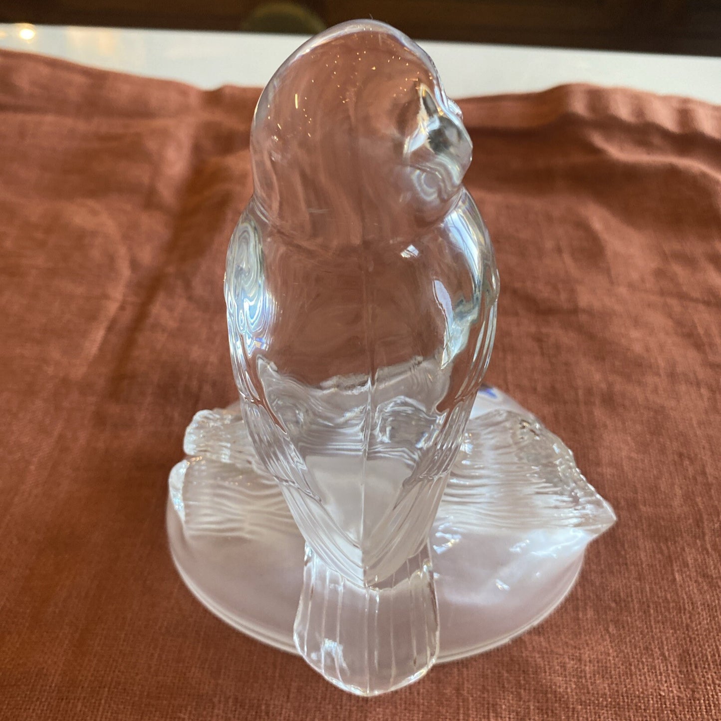 Presse Papier En Cristal Chouette