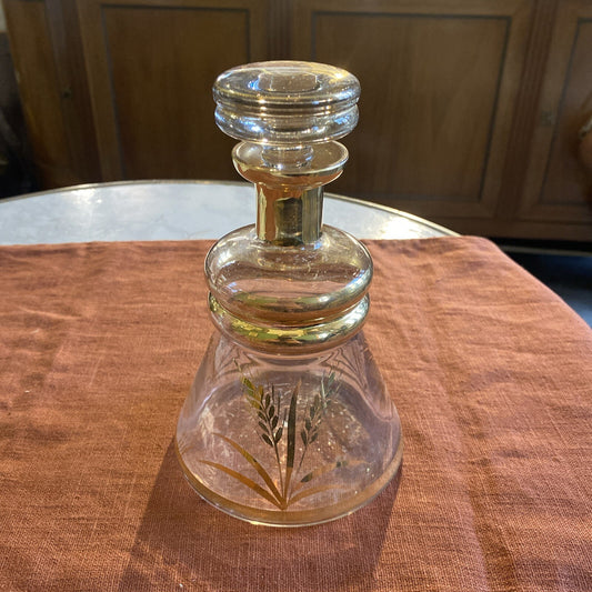 Carafe A Liqueur En Verre Doré