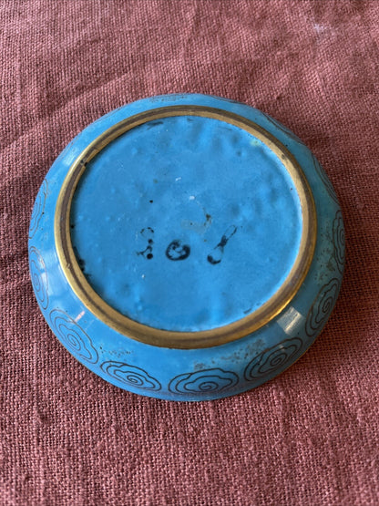 Coupelle Chinoise Émail Cloisonné