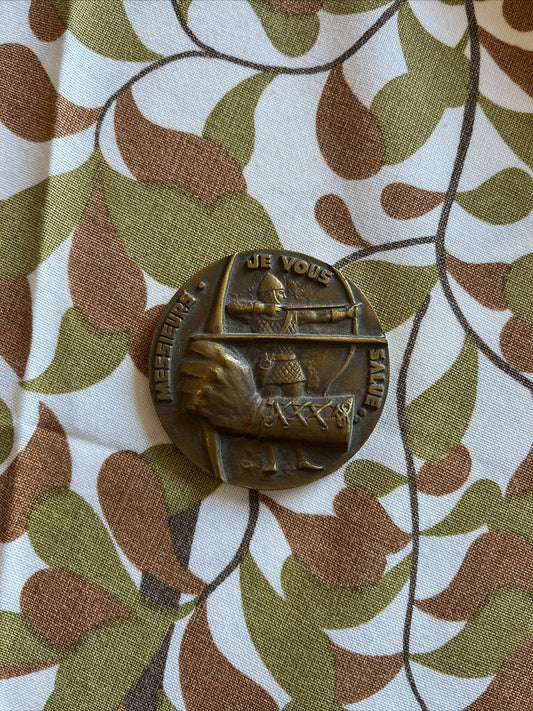Médaille Bronze « Messieurs Je Vous Salue » 12.03.78