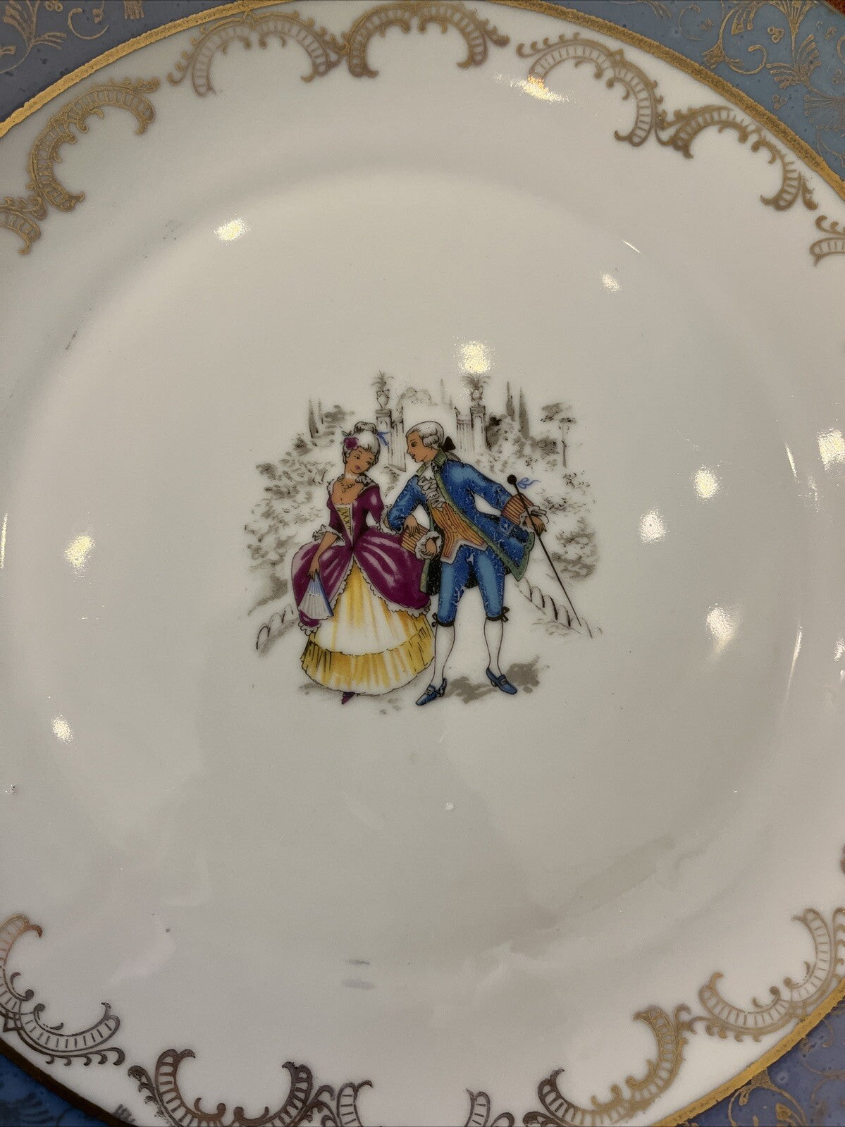 Assiette En Porcelaine Winterling Schwarzenbach Bavaria Germany
