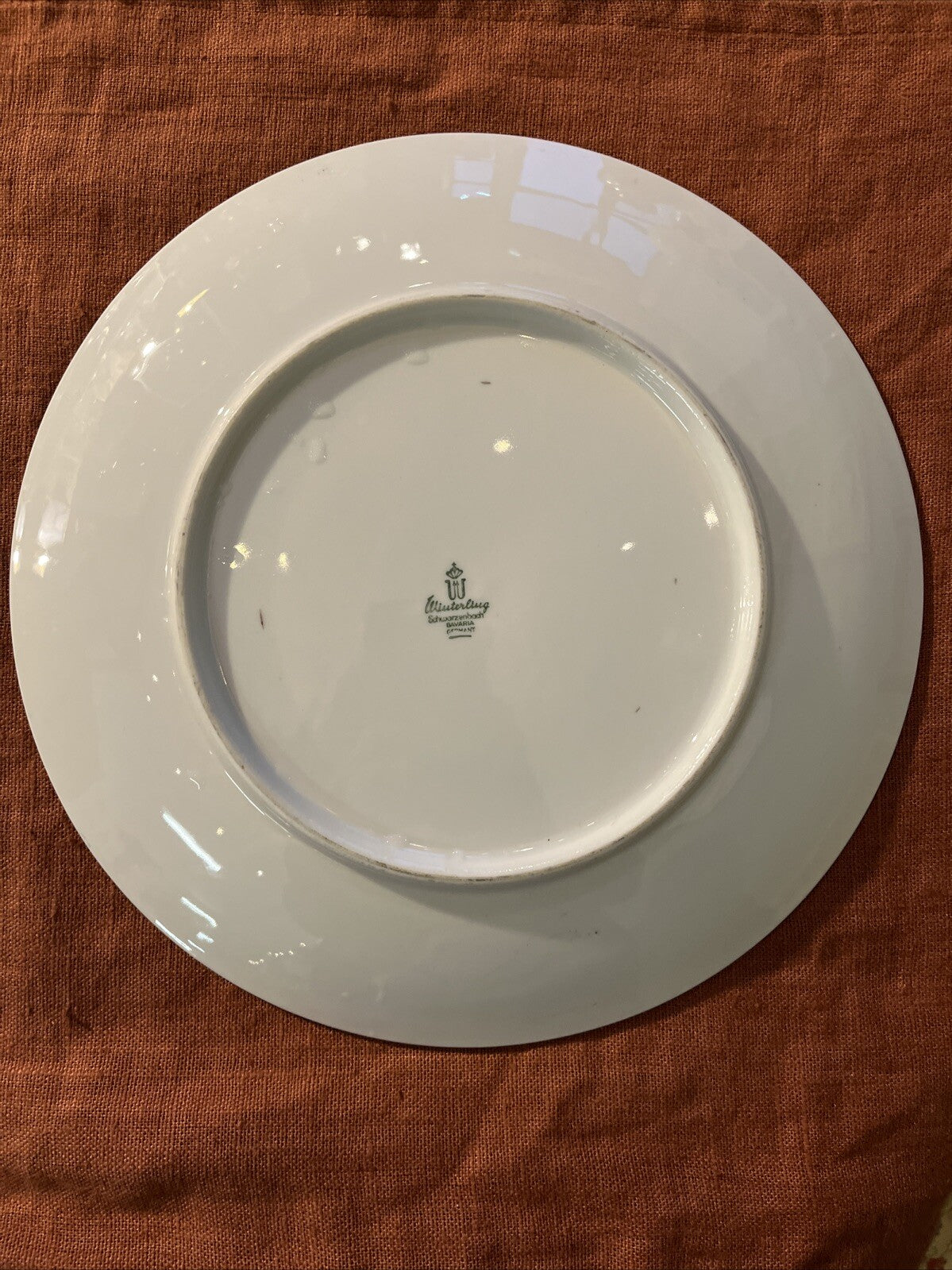 Assiette En Porcelaine Winterling Schwarzenbach Bavaria Germany