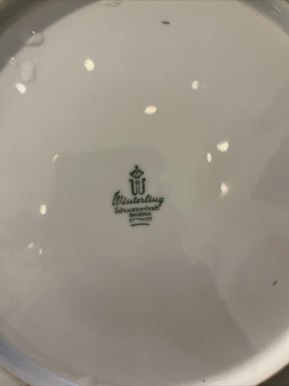 Assiette En Porcelaine Winterling Schwarzenbach Bavaria Germany