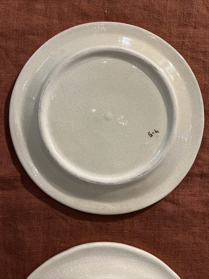 2 Assiettes anciennes Ceramique Raymond Ray Camart 1908 1980 vallauris antibes