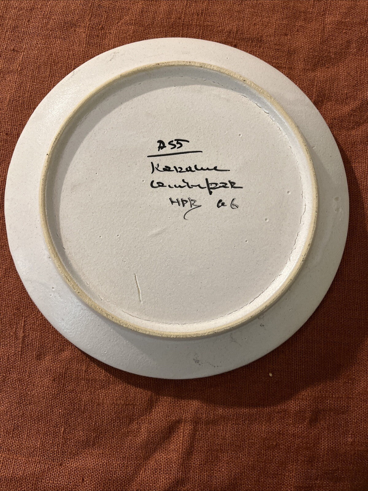 Ancienne Assiette En Gres Quimper Keraluc
