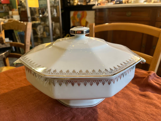 Soupière Porcelaine De Limoges Art Deco