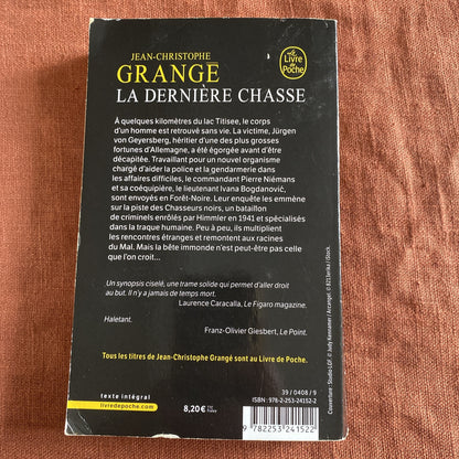 La Dernière Chasse: Thriller, Jean-Christophe Grangé - livre -