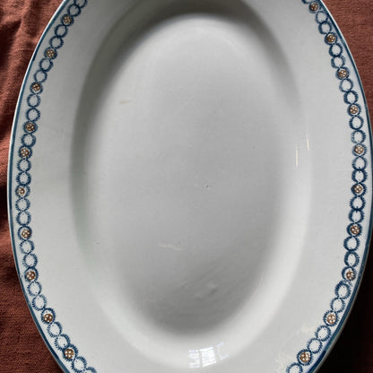 Grand Plat Faïence De Longwy