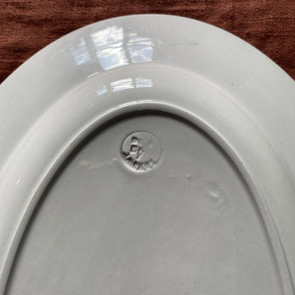 Grand Plat Faïence De Longwy