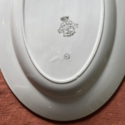 Grand Plat Faïence De Longwy