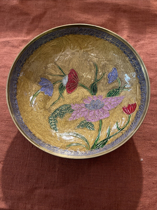 Coupelle En Laiton Cloisonné
