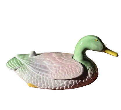 Grande Boîte En Céramique Canard