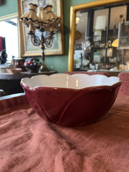 Saladier Vintage Céramique Fleur