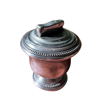 ancien briquet de table en métal argenté Christofle France Colibri