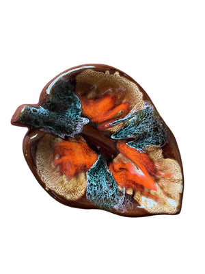 Vide Poche/plat En Forme De Feuille Vallauris