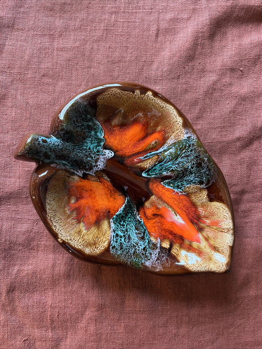 Vide Poche/plat En Forme De Feuille Vallauris