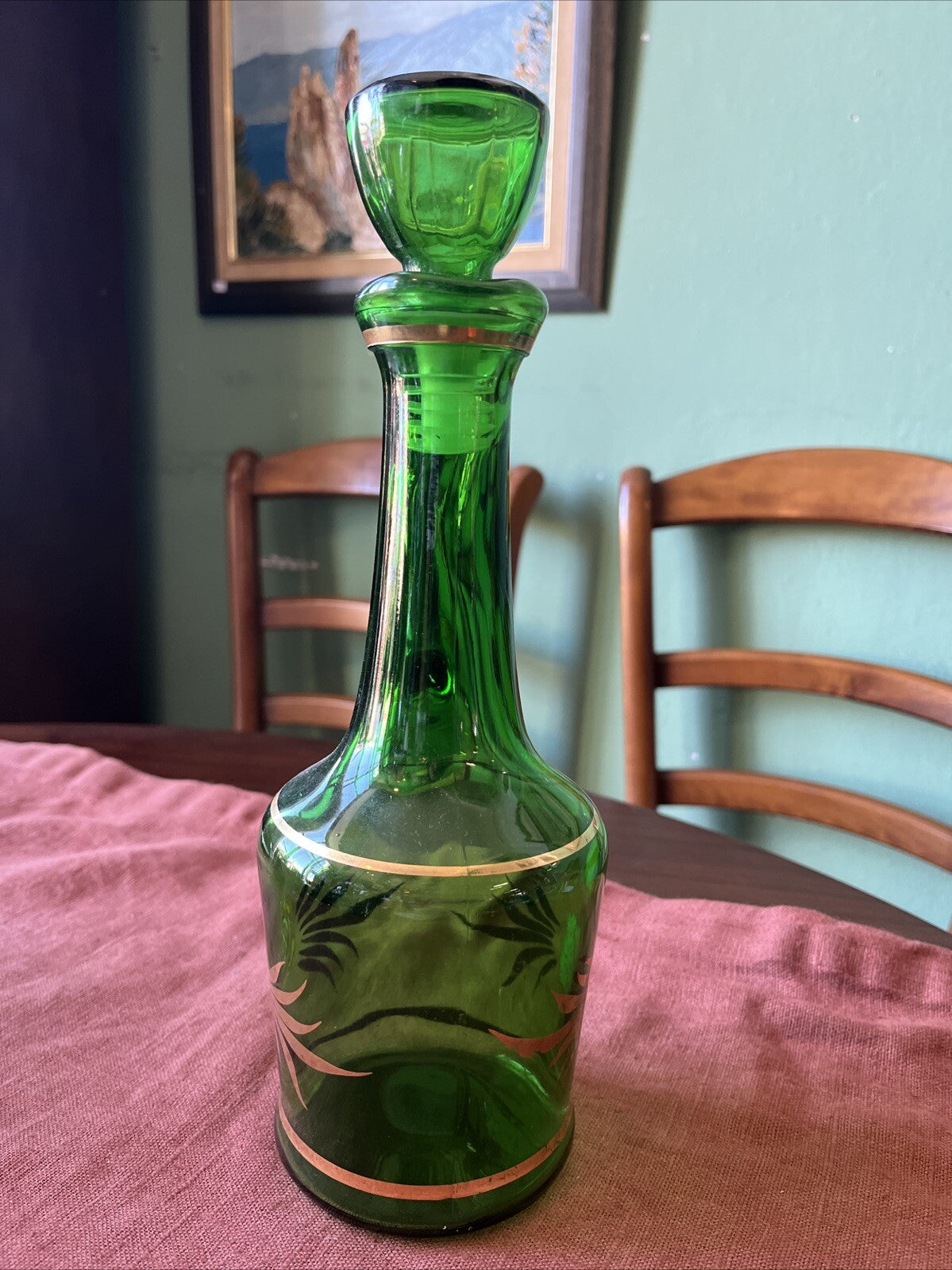 Carafe En Verre Avec Son Bouchon