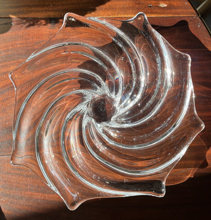 Centre De Table/coupe A Fruits Cristal De Vannes