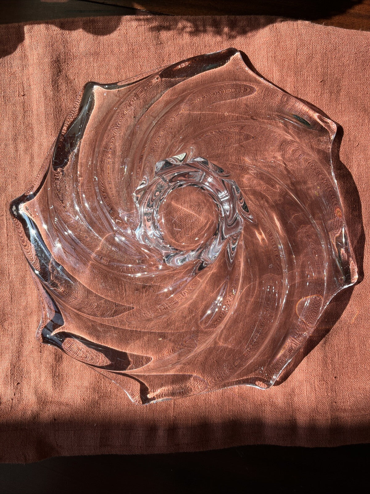 Centre De Table/coupe A Fruits Cristal De Vannes