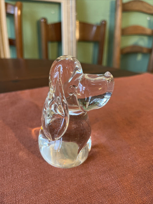 Figurine Chien En Verre