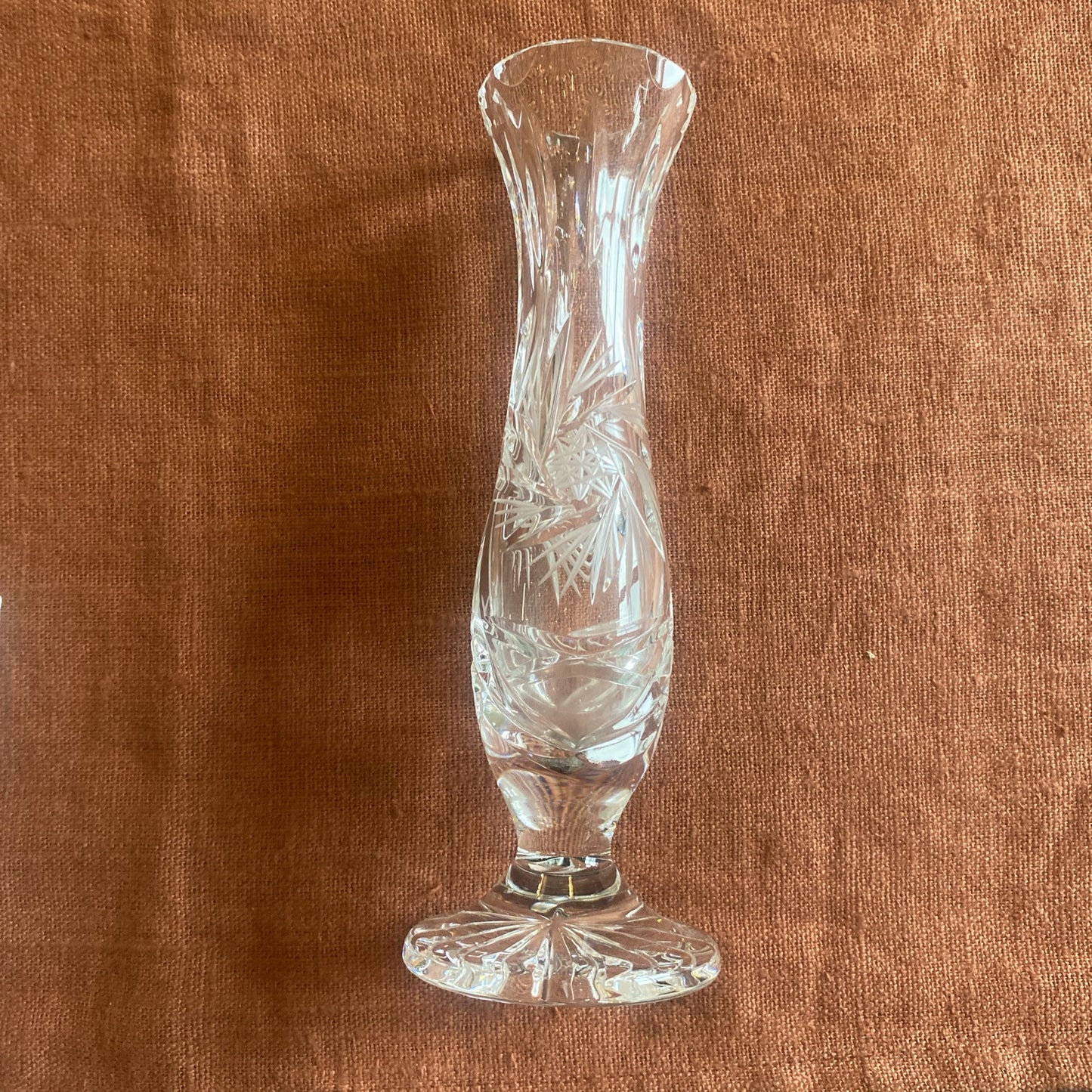 Soliflore En Cristal Taillé