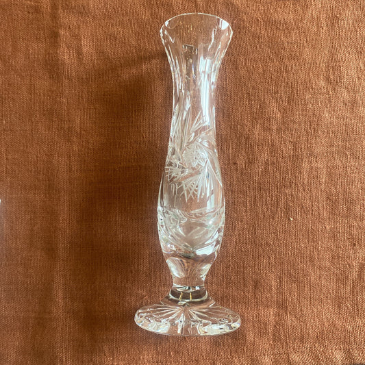 Soliflore En Cristal Taillé