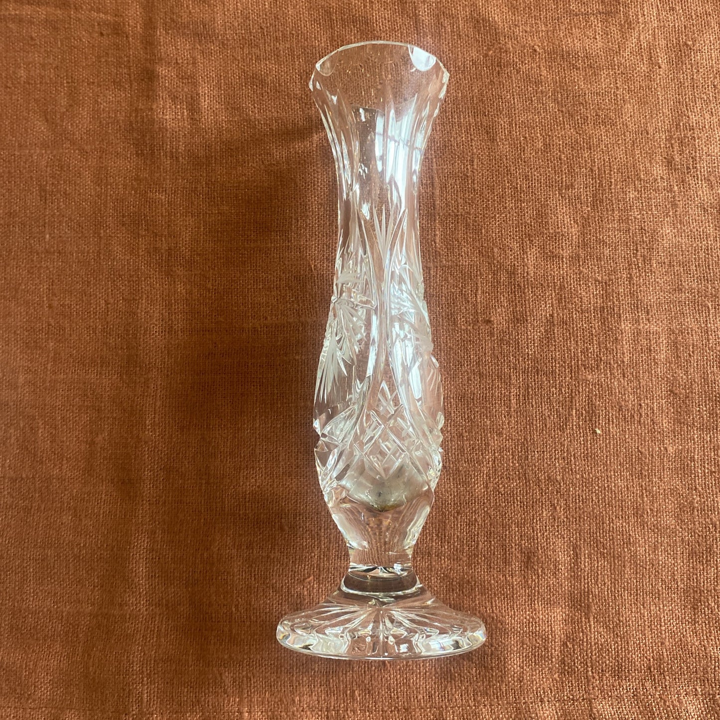 Soliflore En Cristal Taillé