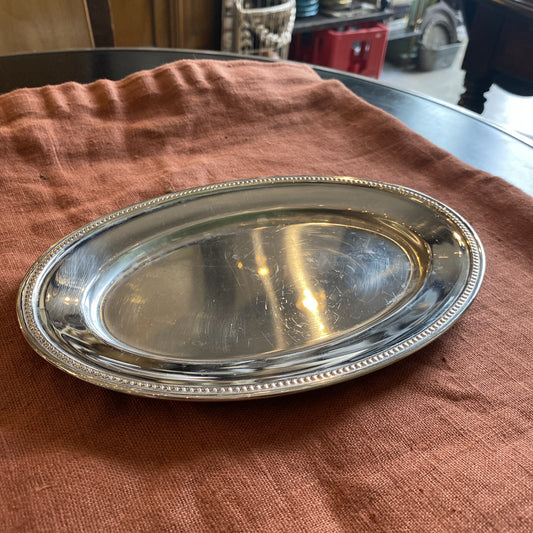 Plateau En Métal Argenté Guy Degrenne