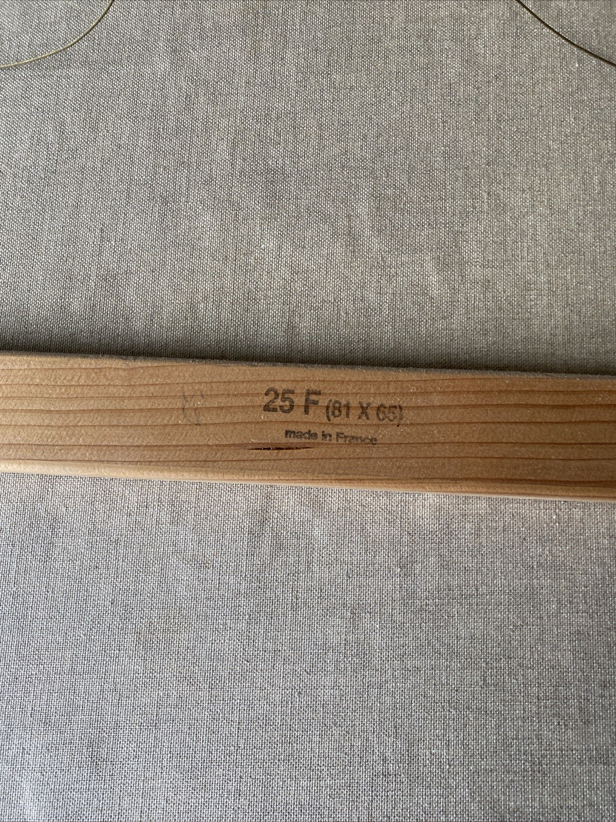 Huile Sur Toile Encadrement En Bois Laqué Blanc