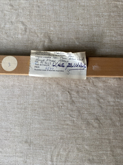 Huile Sur Toile Avec Encadrement En Bois Signé Anne Chartier