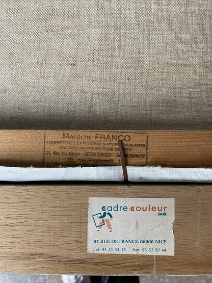 Huile Sur Toile Avec Encadrement En Bois Signé Anne Chartier