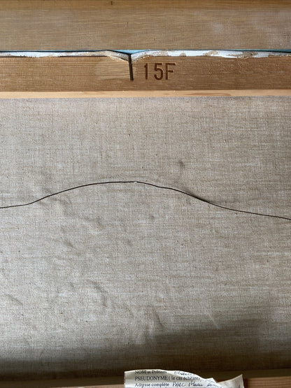 Huile Sur Toile Avec Encadrement En Bois Signé Anne Chartier